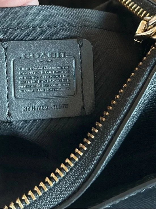 Coach Kitt Crossgrain Messenger Crossbody Bag Black - Picture 8 of 13